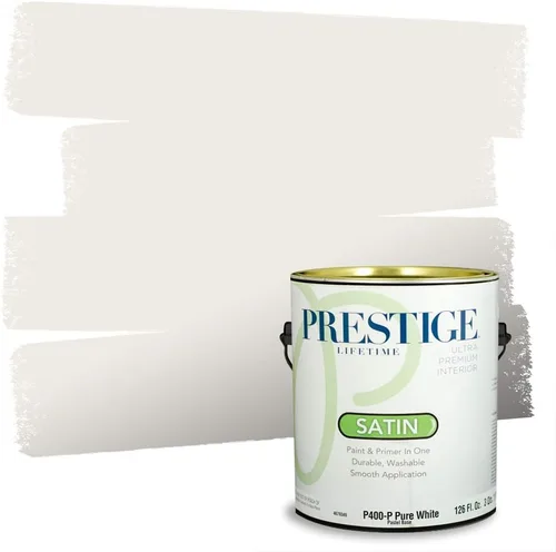 Vista 104 de PRESTIGE Paints - Pintura interior e imprimación en uno, 1 galón, cáscara de huevo, pimienta envejecida