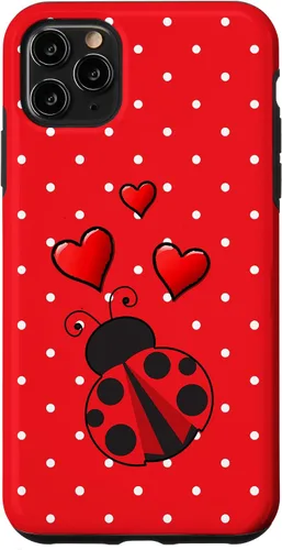 Vista 13 de Ladybug - Carcasa para iPhone 17, diseño de lunares rojos y blancos