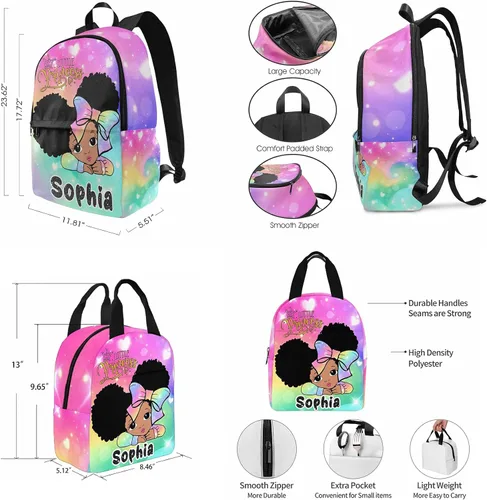 Vista 45 de Texto personalizado Elefante desgaste gafas mochila mochila mochila casual Daypack bolsa para mamá niñas, color86-4, Mochilas Daypack