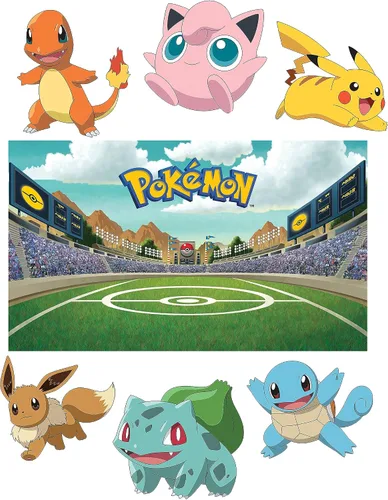 Vista 2 de Disguise Decoraciones de Pokémon para tronco o golosinas, kit de Halloween con paneles temáticos para autos y SUV