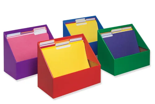 Vista 2 de Pacon Classroom Keepers 001328. Soporte para fólder. Paquete de 4, varios colores.