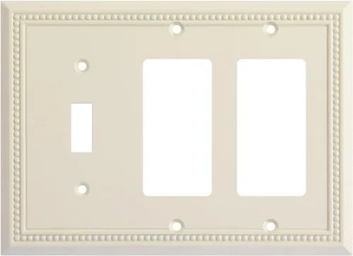 Vista 27 de Henne Bery Sunken Pearls - placa decorativa de pared, placa decorativa de pared, tapa de salida de la placa del interruptor, aleación de zinc sólida