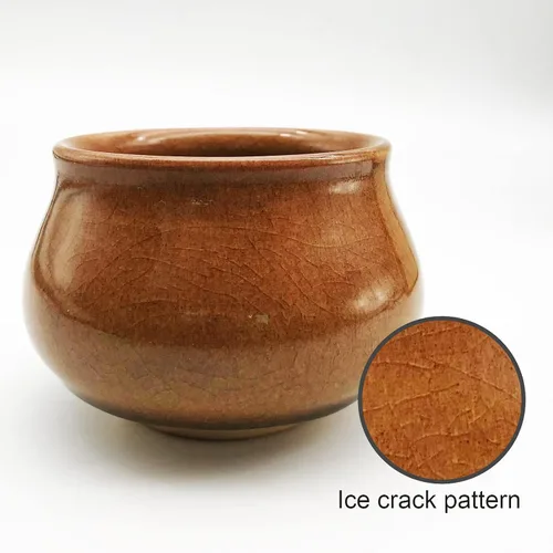 Vista 3 de 7.1 oz/7.1 fl oz Incensario chino en forma de gran Jianzhan Tenmoku taza de hielo agrietado patrón de hielo Jian Zhan taza de té decorativa china