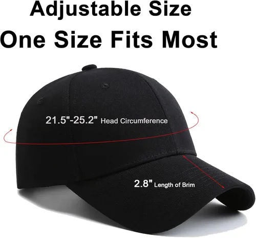 Vista 2 de NPQQUAN Gorras de béisbol rígidas estructuradas para hombres y mujeres