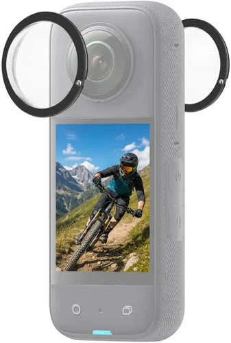 Vista 11 de Puluz Compatible con Insta360 One X2 Sticky Lens Guards PC Funda protectora para Insta 360 One X2 impermeable 360 Accesorios de cámara de acción