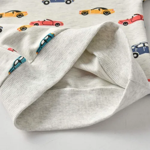 Vista 5 de Conjunto de sudadera con capucha y pantalones, de manga larga, con varios diseños, para bebé o niño
