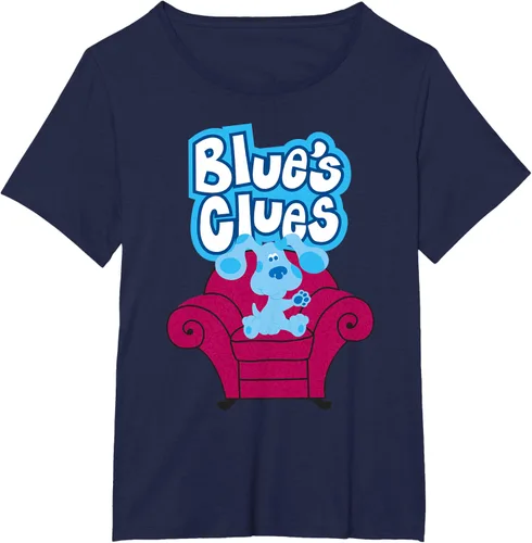 Vista 16 de Camiseta Blue's Clues On Red Sofa Negro