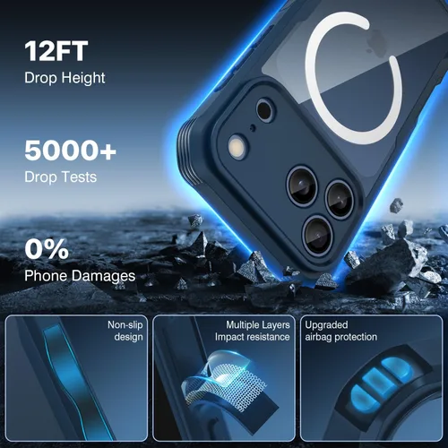 Vista 254 de CENHUFO Funda de privacidad para iPhone 11 Pro, funda de cuerpo completo con protector de pantalla de privacidad de vidrio templado 9H integrado