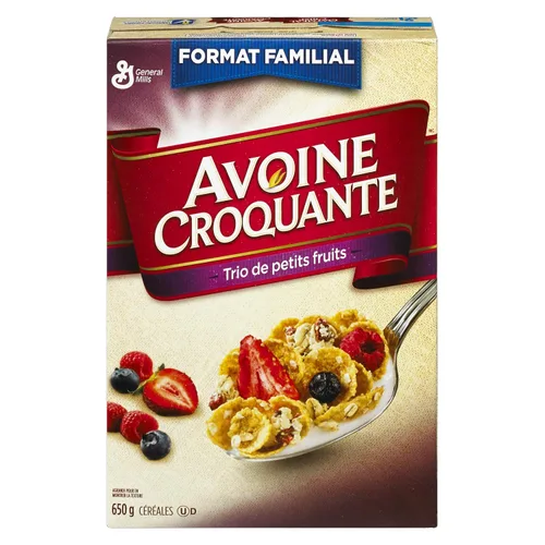 Vista 9 de General Mills Family Size Oatmeal Crisp Triple Berry Cereal, 22.93 oz/22.9 onzas, (importado de Canadá)
