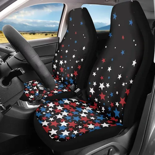 Vista 22 de Mumeson Fundas protectoras de asiento delantero de automóvil con estampado de calavera y girasol, fundas elásticas para asiento de automóvil, 2