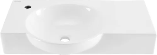 Vista 12 de Chateau - Lavabo de baño de pared con grifo lateral izquierdo de 30 pulgadas en negro mate