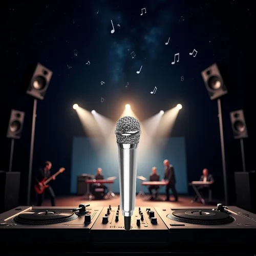 Vista 6 de Mini micrófono de canto plateado para teléfono karaoke micrófono de condensador de 0.138 in micrófono mini micrófono de mano para teléfono móvil