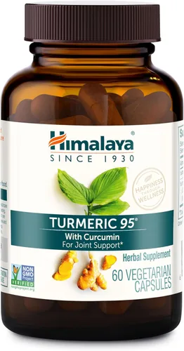 Vista 7 de Himalaya Suplemento de cúrcuma 95 con curcumina/curcuminoides, apoyo articular y muscular, flexibilidad y movilidad óptimas, 600 mg, sin OMG