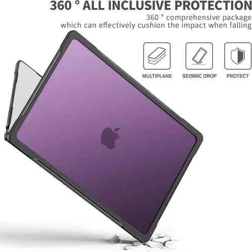 Vista 6 de Tuiklol Funda rígida protectora resistente con cubierta de teclado para MacBook Air de 15.3 pulgadas 2025 2024 2023 con chip M4/M3/M2