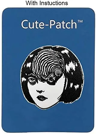 Vista 3 de Cute-Patch Uzumaki Anime Series Bordado Hierro En Parche De Terror Película De Halloween