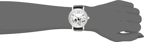 Vista 2 de Disney Mickey Mouse - Reloj analógico de cuarzo para adultos, Plateado, Reloj de cuarzo Mickey
