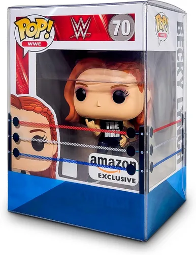 Vista 7 de Protector de caja de anillo de lucha – Funda protectora de plástico de 0.020 in de grosor compatible con figuras de vinilo Funko Pop de 4 pulgadas