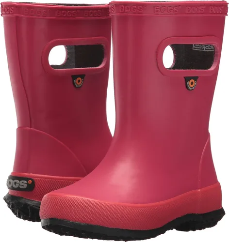 Vista 22 de BOGS Botas de lluvia de goma impermeables para niños y niñas Negro