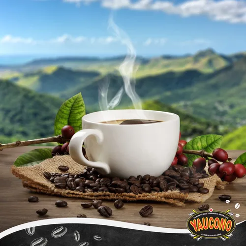 Vista 4 de Yaucono Café en grano entero en bolsa, 2 libras (paquete de 2)