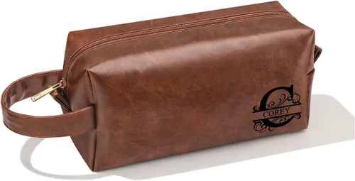 Vista 82 de Bolsa de Aseo Personalizada con Nombre Regalos para Hombres, Aniversario Navidad San Valentín Día del Padre Cumpleaños Regalos para Esposo Papá