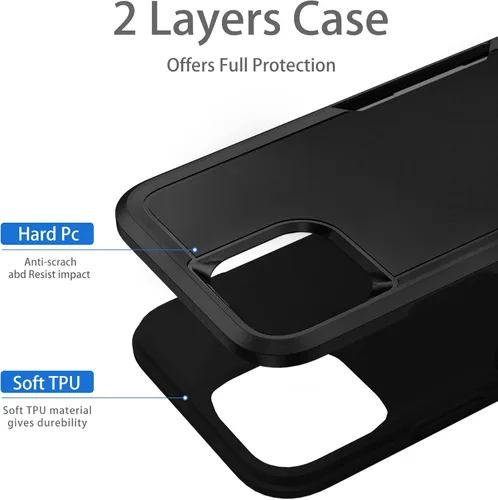 Vista 3 de Funda diseñada para iPhone 13, protección resistente, a prueba de golpes, a prueba de caídas, a prueba de polvo, antiarañazos, para iPhone 13