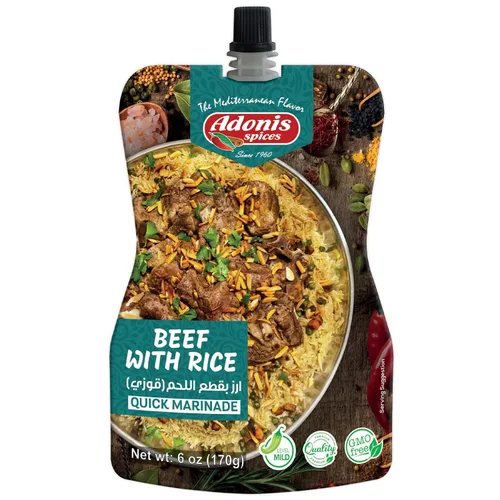Vista 8 de Adonis - Adobo rápido de kebab de ternera, 6 oz (170 g), adobo de condimento líquido listo para usar