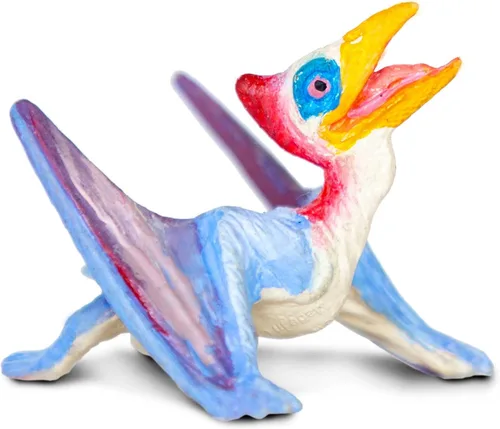 Vista 6 de Safari Ltd. Dino Dana Baby Quetzalcoatlus - Figura de huevo de dinosaurio de 4.5 pulgadas, juguete educativo para niños, niñas y niños a partir de 3