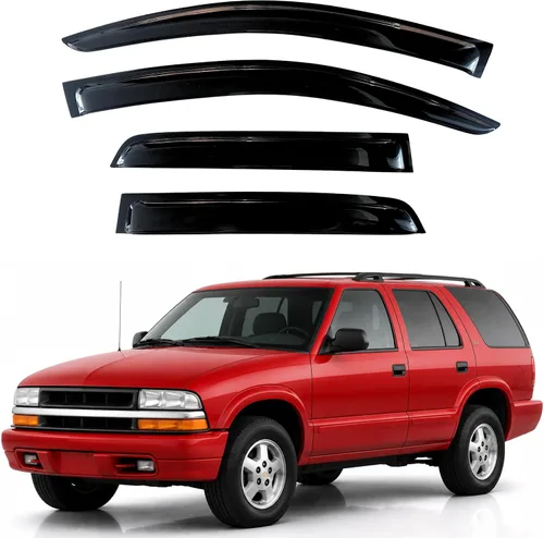 Vista 56 de KPY Protector de lluvia compatible con Ford Bronco 1980-1996, Ford F150 F250 F350, deflectores de ventilación lateral para visera de ventana