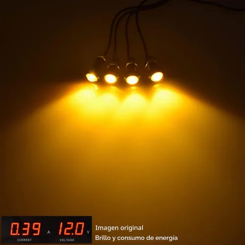 Vista 2 de Boigoo Kit de Luces Marcadoras Universales de 12V para Parrilla Delantera con Lente de Proyector, Montaje con Pernos, Compatible con Parrilla