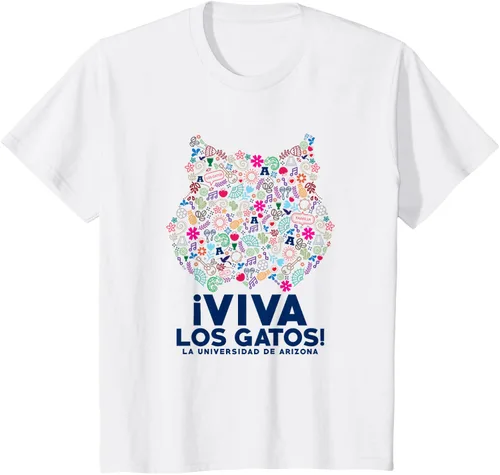 Vista 3 de University of Arizona Wildcats Viva Los Gatos - Camiseta, Blanco