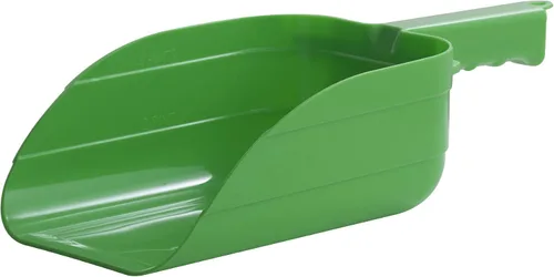 Vista 3 de Little Giant® Cuchara de plástico para uso general Cuchara apilable resistente y duradera para alimentación agrícola 5 pintas Ganaderos verde