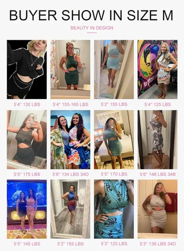 Vista 3 de Acelitt Vestido ajustado de verano para mujer sin mangas con huecos con torcedura para fiesta
