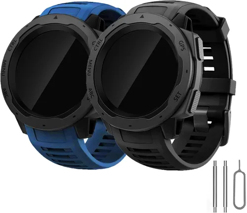 Vista 13 de Correa de repuesto para reloj Garmin Instinct, correa de silicona suave compatible con Garmin Instinct 2/Solar/Tactical