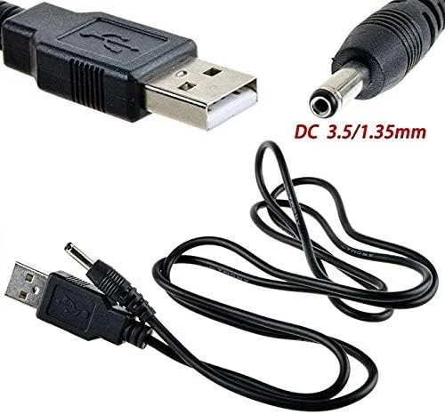 Vista 4 de MaxLLTo Cable de carga USB 2.0 de 3 pies para punta de 0.138 in MP3 MP4 MP5 electo dispositivo portátil PC; USB a 0.138 in 0.051 in punta