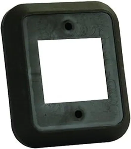 Vista 2 de JR Products 13525 Separador de pared de doble interruptor - negro
