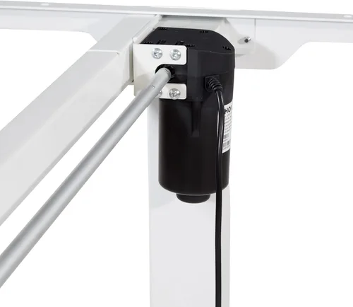 Vista 11 de Office Star Prado - Mesa motorizada de altura ajustable de 4 pies con control de memoria programable de 4 posiciones, parte superior de nogal urbano