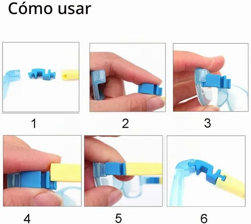 Vista 3 de Accesorios de los kits de reparación de los vidrios de goma de la bisagra de la pierna de los brazos