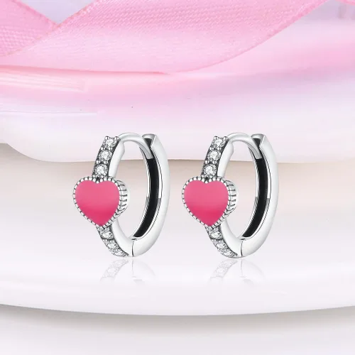 Vista 2 de Aretes para mujer, de plata 925, hipoalergénicos, para aniversario, regalo para mujer