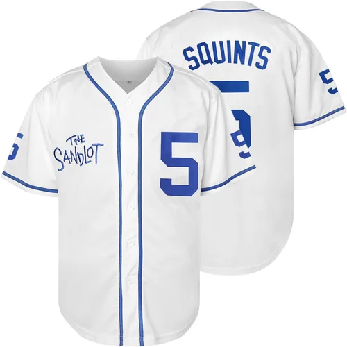 Vista 17 de The Sandlot Benny The Jet Rodriguez Michael Squints Palledorous Alan Yeah-Yeah McClennan Bel Air Jersey de Béisbol con Impresión 3D