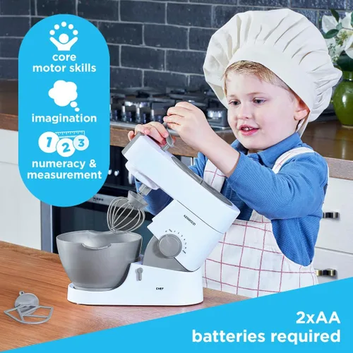 Vista 3 de Casdon Kenwood Mixer Mezclador de alimentos de juguete para niños mayores de 3 años Perfecto para panaderos en ciernes que disfrutan de mezclar