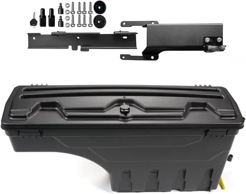 Vista 15 de PIT66 Caja de almacenamiento para cama de camión lado derecho compatible con Ford F150 1997-2014