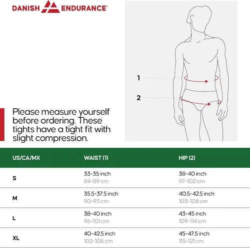 Vista 6 de DANISH ENDURANCE Pantalones de compresión para hombre, mallas atléticas con bolsillos, paquete de 2