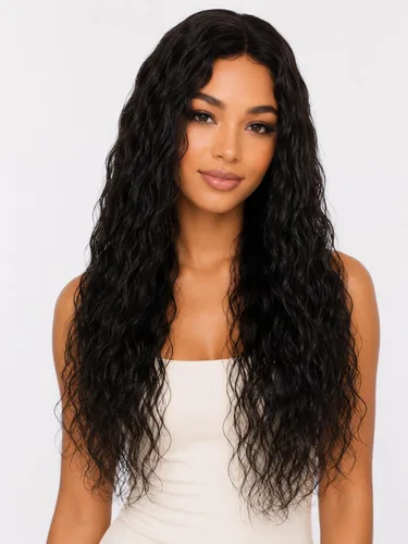Vista 42 de Peluca de cabello humano rizado profundo de 12 pulgadas para NATURAL-RIZADO
