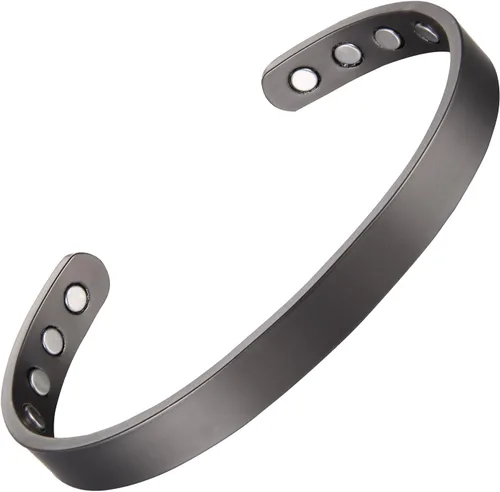 Vista 11 de MagEnergy Pulsera de cobre para hombres y mujeres, 99.9% de cobre puro brazalete magnético con 8 imanes de 3500 Gauss, regalo de joyería ajustable