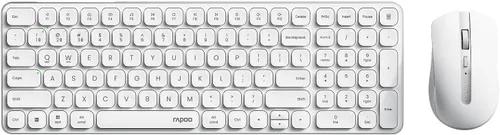 Vista 10 de Rapoo 9010M Combo de teclado y mouse multidispositivo, juego de teclado y mouse inalámbrico 2.4GHz/Bluetooth 5.0/4.0 para Windows/Mac/Linux/Chrome