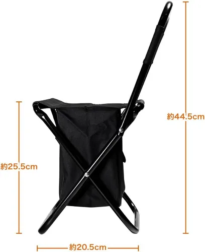 Vista 10 de Pine Field - Silla plegable con almacenamiento, color beige arena