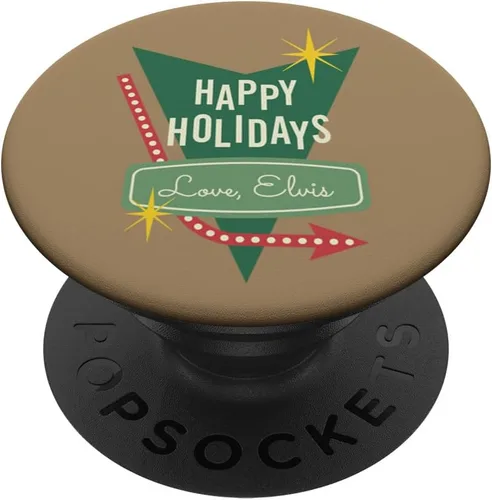 Vista 6 de Elvis Presley Amor oficial de Happy Holidays, Elvis PopSockets MagSafe PopGrip para iPhone