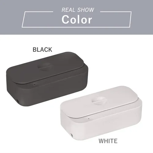 Vista 8 de Limpiador ultrasónico para anteojos, anillos, monedas, joyería, reloj con temporizador digital DL240 (Balck)