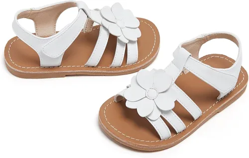 Vista 7 de GINFIVE Sandalias para niñas pequeñas, zapatos de verano para niñas pequeñas