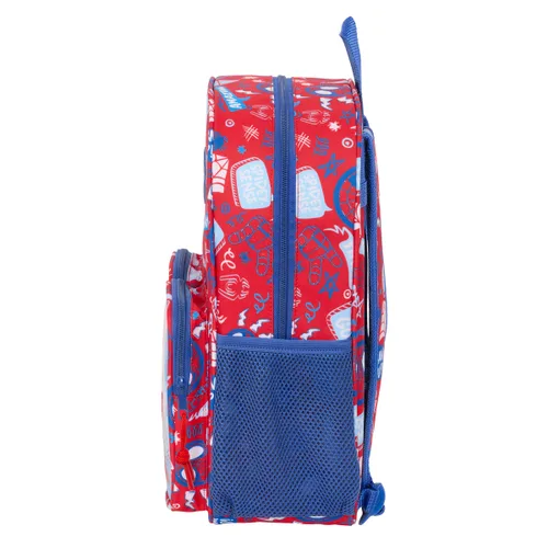 Vista 4 de Mochila Escolar Spider-Man Rescue Azul Rojo 26 x 34 x 11 cm